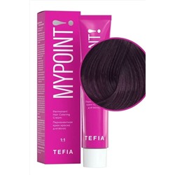 TEFIA Mypoint 6.7 Перманентная крем-краска для волос / Темный блондин фиолетовый, 60 мл KRISTALLER, 1116932