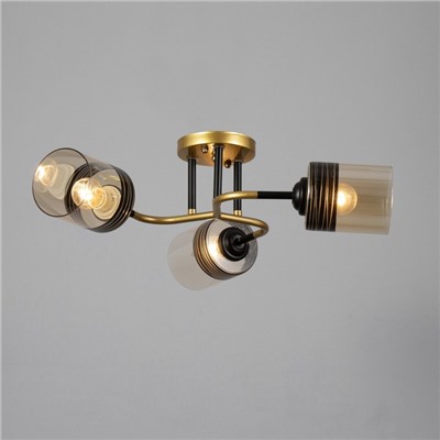 Люстра «Синна» 3хЕ27 40 Вт черно-золотой 50×50×27 см BayerLux