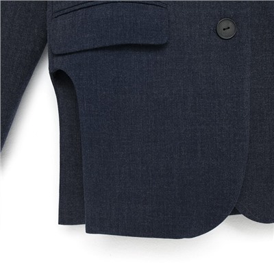 Пиджак женский с боковыми разрезами MIST, размер 52-54, синий