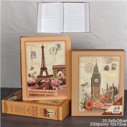 Фотоальбом 200 фото 10х15 Города / 6169 /уп 36/