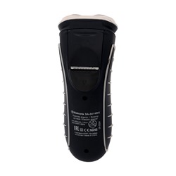 Электробритва Sakura SA-5414BK, АКБ, сеточная, 3 плавающие головки, триммер, чёрная