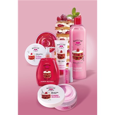 Крем для лица, рук и тела «Малиновый мильфей» Beauty Cafe