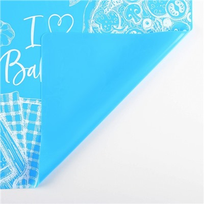 Силиконовый коврик для выпечки I love Baking, 64×45 см