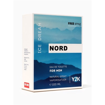 Туалетная вода мужская Free Style Nord Ice Dream, 100 мл
