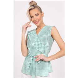 Блузка Ласка (бирюза)