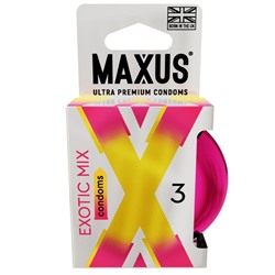 Ароматизированные презервативы Maxus Exotic Mix - 3 шт.