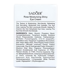 Увлажняющий крем для кожи вокруг глаз SADOER с ароматом розы, 60 г