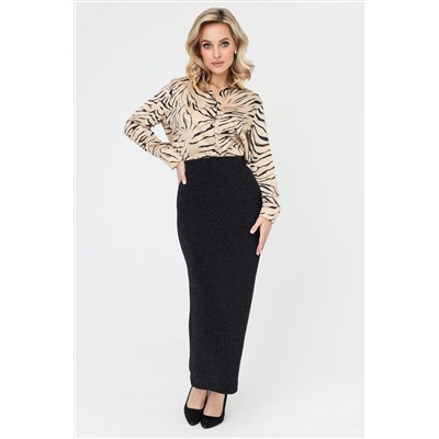 Юбка женская  131/06/Блеск, черный