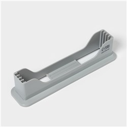 Доски разделочные Доляна, набор 4 шт., на подставке, пластик, 33×8×24 см, серые