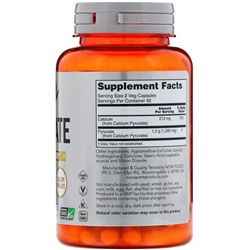 Now Foods, Пируват, 600 мг, 100 капсул
