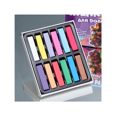 Мелки для волос, 12 шт.