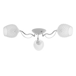 Люстра «Элия» 3хЕ27 40 Вт бело-хромовый 47×47×18 см BayerLux