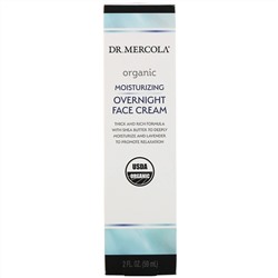 Dr. Mercola, Ночной органический увлажняющий крем для лица, 59 мл (2 жидк. унции)