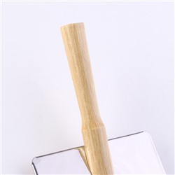 Пуходерка Wood средняя без капель, деревянная ручка, 9×12 см