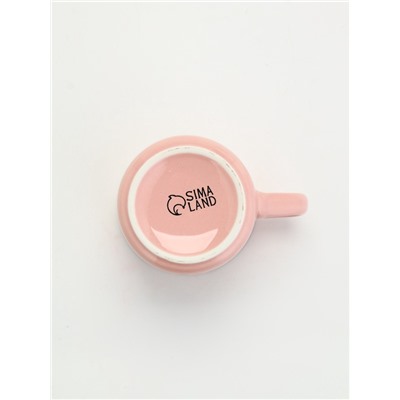 Кружка чайная керамическая «Котик», 210 мл, ручная работа