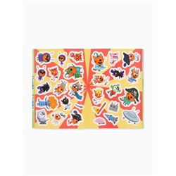 Наклейки 150 шт. «Весёлые игры», Три кота