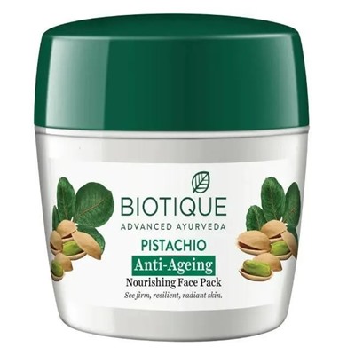 Biotique Pistachio Anti Ageing Nourishing Face Pack / Биотик Фисташковая Антивозрастная Питательная Маска Для Лица 75 г