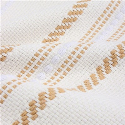 Наволочка декоративная с вышивкой SL Home, 45×45 см, хлопок 100%, молочная