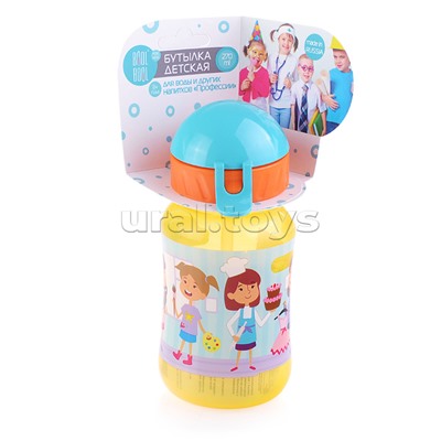 Бутылка для воды и других напитков, со шнурком, 270ml, в ассортименте