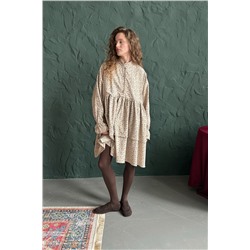 Платье женское  PUFF059/10/Бежевый, коричневый
