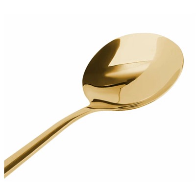 Набор столовых приборов на 6 персон, нержавеющая сталь, цвет золото