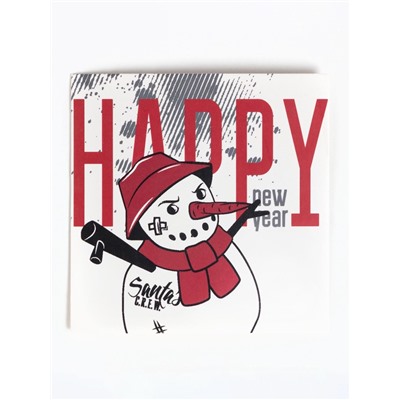 Новогодний подарок. Подарочный набор термос и носки 3 пары KAFTAN Bad Santa, размер 41-44 (27-29 см)