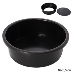 Форма для выпечки Круг со съемным дном 16х5,5 см/ для Бенто-торта / T74 /уп 60/ антипригарное покрытие