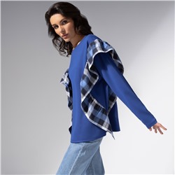 Лонгслив дизайнерский, Гардеробная магия (синий)