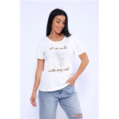 Футболка 80036 (Молочный)