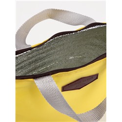 Термосумка на молнии 3.8 л, жёлтая