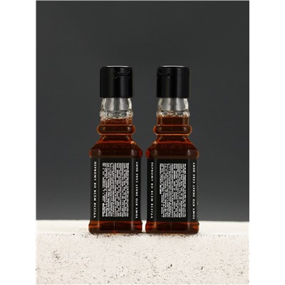 Подарочный набор «№1», гель для душа виски, шампунь для волос, мочалка для тела