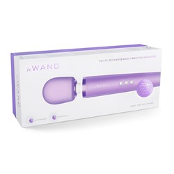 Сиреневый жезловый мини-вибратор Le Wand c 6 режимами вибрации