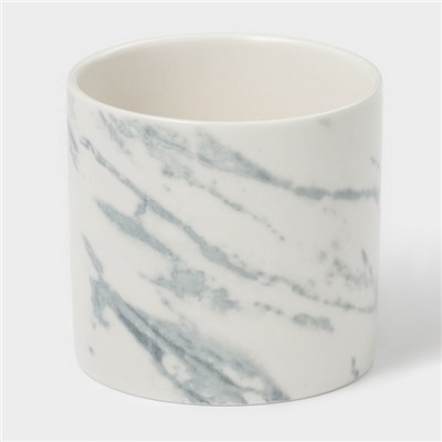 Сахарница Magistro Real Marble, 250 мл, 8.5×9 см, фарфор, белая