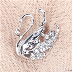 Брошь Лебедь / 38B-1/01 /