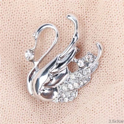 Брошь Лебедь / 38B-1/01 /
