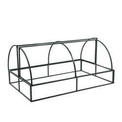 Теплица (каркас) «Хлебница», 2×0.9×1.1 м, металл, профиль 20×20 мм, без поликарбоната, МИКС