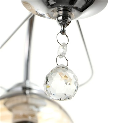 Люстра потолочная BayerLux «Анрия», 3хЕ27, 40 Вт, хром, 59×59×30 см