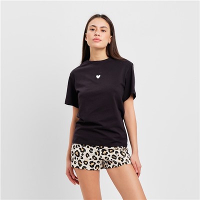 Пижама женская (футболка, шорты) KAFTAN Style, размер 52-54