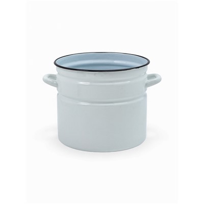 УЦЕНКА Кастрюля, 10 л, цилиндрическая, без деколи, без крышки, белая