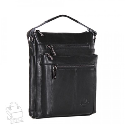 Сумка мужская кожаная 7615Z black Zinimxs