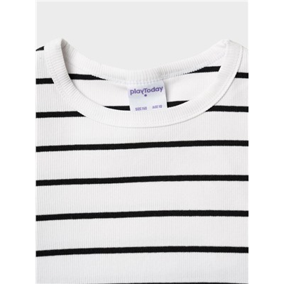 Фуфайка трикотажная для девочек (футболка)