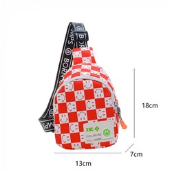 4641-1 зел Рюкзак на одно плечо для девочек (18х13х7)