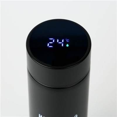 УЦЕНКА Термос с индикатором температуры «Настоящий мужик», 500 мл, сохраняет тепло 8-10 ч