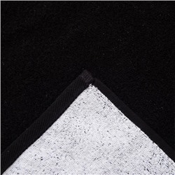 Полотенце махровое Этель ЧБ «I love black», пестроткань, 70×130 см