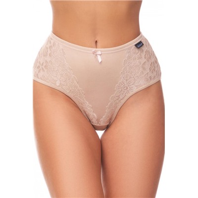 Трусы утягивающие с кружевом HoneyFormat 8005 (Бежевый)