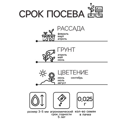 Семена цветов пеларгония «Кабаре садовая», 0.025 г