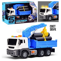 Машина "СтройЭнергия" 1:16 (свет, звук) в коробке (цвет синий)