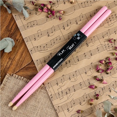 Барабанные палочки Music Life, 5 А, клён, розовые