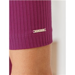 Футболка из трикотажа в широкий рубчик