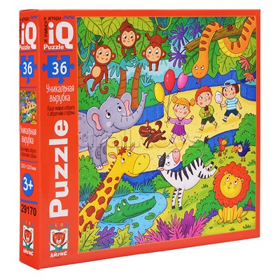 IQ Пазл 36 "Вот так зоопарк"